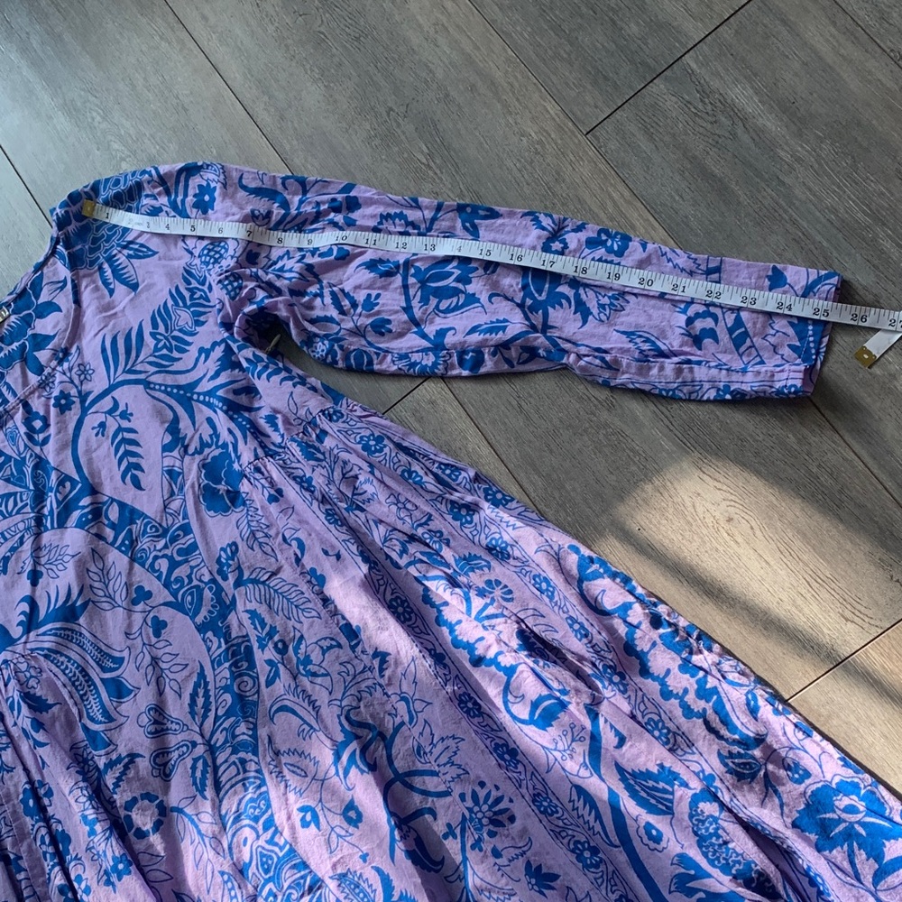 Matta Long Sleeve Dress in Blue and Purple - Picture 6 of 9